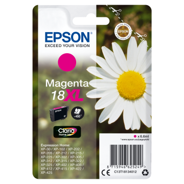 EPSON Cartouche Pâquerette 18XL Encre Claria Home Magenta XL 6,6ml