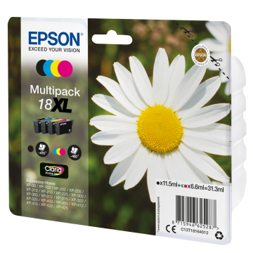 EPSON Multipack Pâquerette 18XL Encres Claria Home N,C,M,J XL 31,3ml