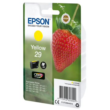 EPSON Cartouche Fraise 29 Encre Claria Home Jaune 3,2ml Alarme