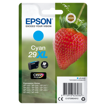 EPSON Cartouche Fraise 29XL Encre Claria Home Cyan 6,4ml