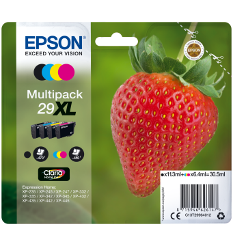 EPSON Multipack Fraise 29XL Encre Claria Home N,C,M,J 30,5ml