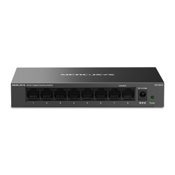 Boitier en métal Switch de bureau 8 ports Gigabit port RJ45 à négociation automatique 8× 10/100/1000 Mbps prenant en charge Auto-MDI/MDIX