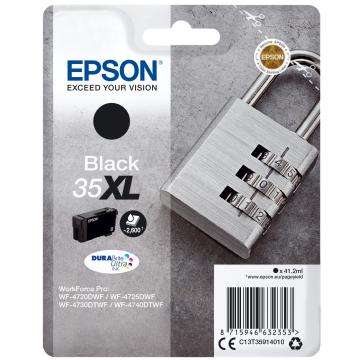EPSON Cartouche Encre 35XL Durabrite Ultra Noir 41,2ml