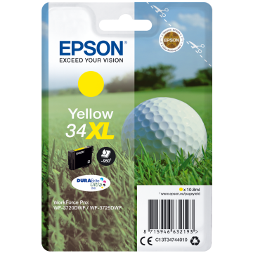 EPSON Cartouche Golf 34XL Encre Durabrite Jaune 10,8ml