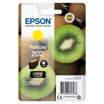 EPSON Cartouche Kiwi 202 Encre Claria Premium Jaune 4,1ml