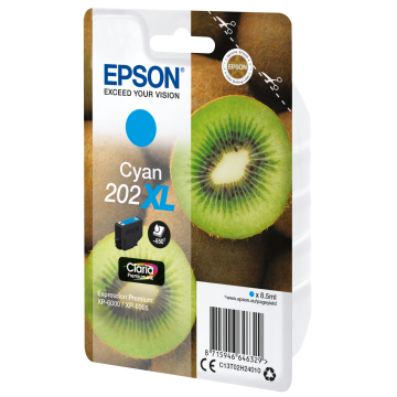 EPSON Cartouche Kiwi 202XL Encre Claria Premium Cyan 8,5ml