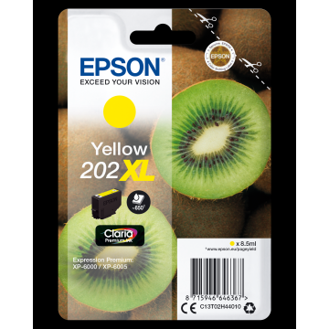 EPSON Cartouche Kiwi 202XL Encre Claria Premium Jaune 8,5ml