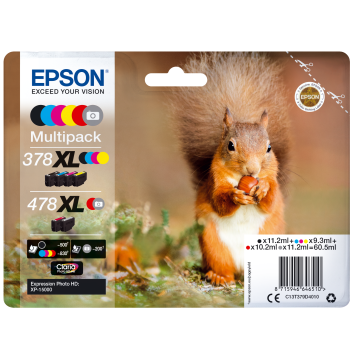 EPSON Multipack 6 coul. 378XL / 478XL pour XP-15000