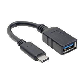 Tripp Lite - Adaptateur USBC vers USB-A (M/F), USB 3.1 Gen 1 (5 Gbps) certifié USB-IF, compatible Thunderbolt 3, 15,24 cm.