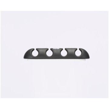 WE Organisateur de câbles pour bureau ou voiture - 4 emplacements x 2pcs - en silicone - coloris noir