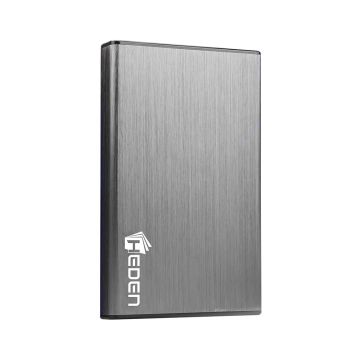Boitier externe USB3.0 pour DD 2.5'' aluminium brossé silver HEDEN