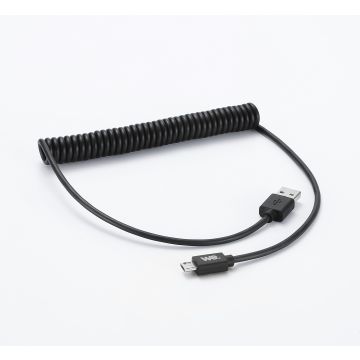 Câble USB / micro USB torsadé 2m - noir