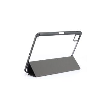 Etui folio WE pour tablette iPad PRO 11 2024 - Coloris Noir - Fonction support - Dos transparent - Support stylet