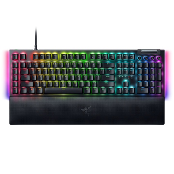RAZER BlackWidow V4 Noir (Green Switch) - Clavier Gaming Mécanique Chroma RGB , Switches Mécaniques Verts, 6 Touches Macros Dédiées, Touches ABS à Double Inject