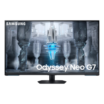 Ecran 43'' Samsung Noir Gaming ODYSSEY NEO G7 16:9 3840x2160 VA 400cd/m² 1ms 144Hz 2xHDMI 1xDP 2xUSB 1xLAN HPs Pied inclinable VESA 200x200 SmartTV AMD FreeSync