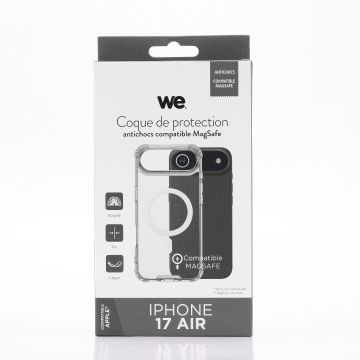 WE Coque de protection MAGSAFE IPHONE 17 AIR Transparent - Antichocs