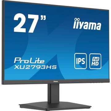 Ecran IIYAMA 27'' Ultra Mince Dalle IPS 16:9 1ms 100Hz 250cd/m² 1920x1080 1xHDMI 1xDisplayPort Haut-parleurs 2 x 2W + écouteurs TCO