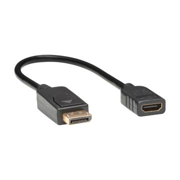 Tripp Lite by Eaton - Adaptateur DisplayPort vers HDMI (M/F), HDCP, noir, 30 cm.
