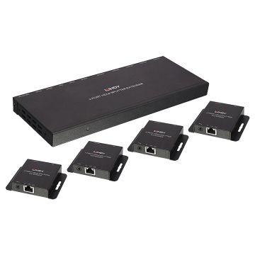 Kit Extender Splitter 4 Ports HDMI 4K30 & IR avec Loop Out, Cat.6 70m