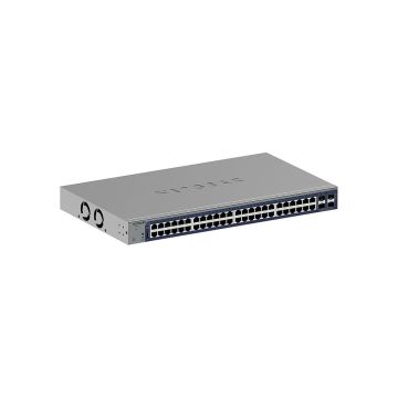 Netgear S3300-52X (GS752TX) Smart switch Gigabit Ethernet stackable 52 ports avec 2 ports cuivre 10 Gigabit et 2 ports SFP+ 10 Gigabit.