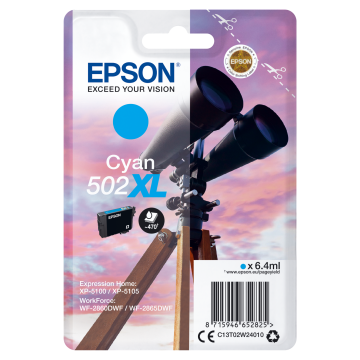 EPSON Cartouche Encre Jumelle 502XL Cyan 6,4ml