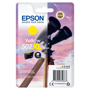 EPSON Cartouche Encre Jumelle 502XL Jaune 6,4ml
