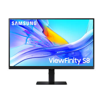 ECRAN 27 SAMSUNG ViewFinity S80UD Noir 3840x2160 IPS 5ms 60hz 350cd/m2 1xHDMI 1xDisplayPort USB-C (90W) LAN 3xUSB Hub Pied modulable haut incli orient pivot 