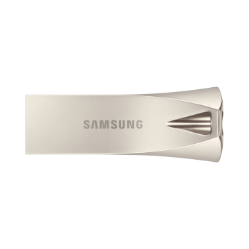 CLE USB SAMSUNG 64G USB 3.1 BAR PLUS - CHAMPAGNE SILVER VITESSE LECTURE JUSQU'A 300Mo/S MUF-64BE3/APC