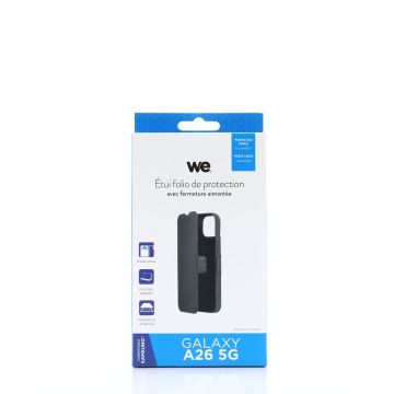 WE Etui folio FERMETURE AIMANTEE SAMSUNG A26 5G noir