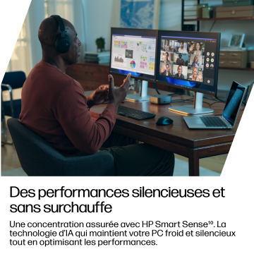 Portable HP Elitebook 8 G1i Flip AI Intel Core Ultra 5 225U 16GB 512GoSSD Intel Graphics 12TOPs 13.3'' WUXGA IPS Win11Pro batt 62Wh 1.39kg AD4A7ET