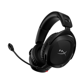 HyperX Cloud Stinger 2 Noir - Casque Gamer sans fil 2,4 GHz, audio 3D, jusqu'à 20h d'autonomie, écouteurs rotatifs à 90°, mousse à mémoire de forme