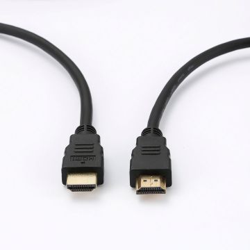 Câble HDMI 2.0 High Speed with Ethernet - Compatible 4K@60Hz - Longueur 2M - Noir - Sachet