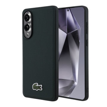 Coque magnétique Petit Piqué Lacoste Coloris Sinople pour Galaxy S25 Edge GP-LCHMS25PVCE