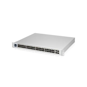Ubiquiti - UniFi Switch PRO 48 - Commutateur - C3 - Géré - 48 x 10/100/1000 + 4 x Ethernet 10 Go SFP+ - Montable sur rack - AC 120/230 V / DC 11.5 V