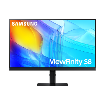 ECRAN 27 SAMSUNG ViewFinity S80D Noir 3840x2160 IPS 5ms 60hz 350cd/m2 1xHDMI 1xDP 3xUSB Hub Pied modulable hauteur inclin pivot orient