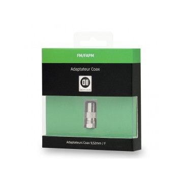 Adaptateur Coax mâle 9.52mm/Fiche SAT mâle