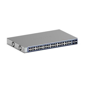 Netgear GS748T Smart switch 48 ports Gigabit Ethernet avec 2 ports cuivre/SFP combinés et 2 ports SFP dédiés 1 an Abo. Insight inclus.