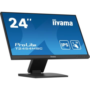 Ecran IIYAMA 24 Tactile PCAP IPS 10points 1920x1080 4ms 300 cd/m² HDMI Displayport 2xUSB 3.2 Haut-parleurs VESA 100 x 100 T2454MSC-B2AG