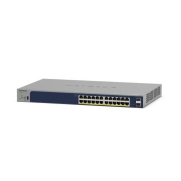 Netgear GS724TPP Smart Switch Web manageable Pro PoE+ 24ports Gigabit Ethernet avec gestion à distance dans le Cloud en option et 2 ports SFP (380W)