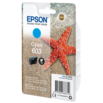 EPSON Cartouche Etoile de Mer 603 Cyan 2,4ml