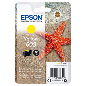 EPSON Cartouche Etoile de Mer 603 Yellow 2,4ml