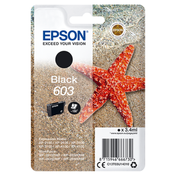 EPSON Cartouche Etoile de Mer 603 Black 3,4ml