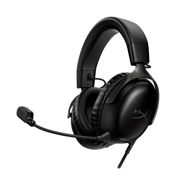 HyperX Casque filaire Cloud III - Mousse mémoire de forme - PC, PS5, PS4, Xbox Series X|S, XboxOne, Nintendo Switch, Mobile - DTS, USB-C|A, 3.5mm -Noir