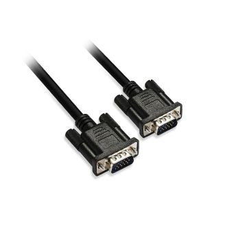 Câble VGA mâle/mâle 1.8m noir full HD vendu en SACHET gaine 5,8mm