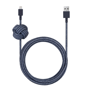 CABLE LIGHTNING USB-A CABLE TRESSE 3 METRE AVEC NOEUD LESTÉ REGLABLE