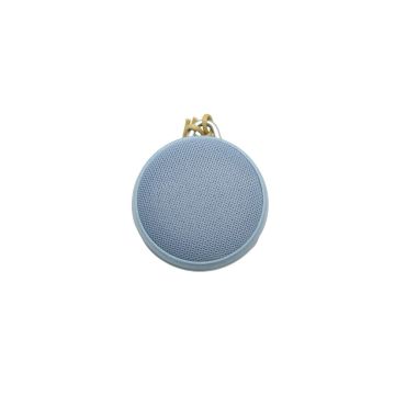 Enceinte Bluetooth Biodegradable Halterrego BT V5.0, mincro intégré, RMS 3W, Aux in, batterie rechargeable de 800mAh, IPX7, colori bleu