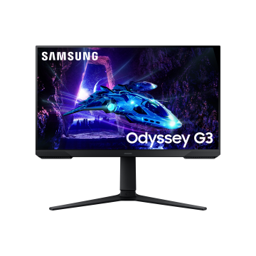 Ecran 24'' Samsung Gaming Odyssey G3 - G30D Noir 180Hz 1ms 1920x1080 VA 250cd/m² HDMI DisplayPort Pied Réglable Hauteur Orientable Pivot inclinaison