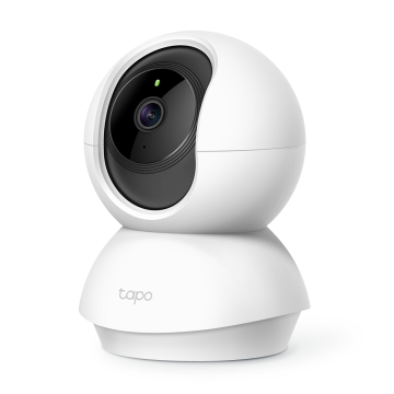 Caméra de sécurité Tapo WIFI Intérieure panoramique/inclinable 1080p stockage 512 Go 360°Horizontal 114°Vertical détection mouvement Audio bidirectionnel