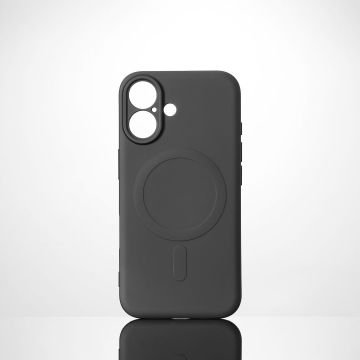 We coque de protection SILICONE APPLE IPHONE 16 Noir - Compatible MAGSAFE