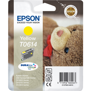 EPSON Cartouche Ourson T0614 Encre DURABrite Ultra Jaune 8ml